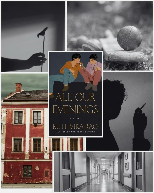 “I wanted to wipe them away, but it was curious how I let the drops sit. Thinking it needn’t be sweat, what fell on my lips could simply be water.” @ruthvikarao, ALL OUR EVENINGSIn 1990s Hyderabad, three teenagers—Arjun, Ruhee, and Ganesh—forge an unexpected bond. Over the course of a single sun-drenched summer, they discover love, friendship, and solace from their troubled families. They also discover the Red House, an abandoned house in their neighborhood, which becomes the site of their intimate friendship. But one night at the Red House, an unexpected act of violence shatters their lives forever.By turns tender and unsettling, ALL OUR EVENINGS is a deeply affecting novel about youthful passion, redemption, and the people we can never let go.Mark your calendar for September 1st to read this “gorgeous and thrilling” (@vinyu12) novel!