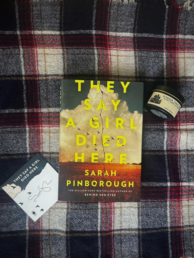 SWEEPSTAKESTomorrow is pub day for THEY SAY A GIRL DIED HERE by @sarahpinboroughbooks but we couldn’t wait until then to do a giveaway!One lucky winner will win everything pictured here including:A hardcover of THEY SAY A GIRL DIED HEREA signed bookplateA “summer thriller” scented candle for your next reading sessionTo enter, follow @flatrion_books and @sarahpinboroughbooks tag a fellow thriller lover in the comments! The winner will be chosen 8/31. GOOD LUCK!ABBREVIATED RULESNo purchase necessary. Open only to legal residents of the 50 United States or the District of Columbia who are age 18 years of age or older and of the legal age of majority in the jurisdiction in which he or she resides. Entry period begins at 3:00 PM (ET) on Monday, August 24, 2026 and ends at 11:59 PM ET on Monday, October 30, 2026. Void where prohibited. For full Official Rules, visit https://read.macmillan.com/promo/tsagdhsweeps. Sponsored by Flatiron Books, 120 Broadway 10271.