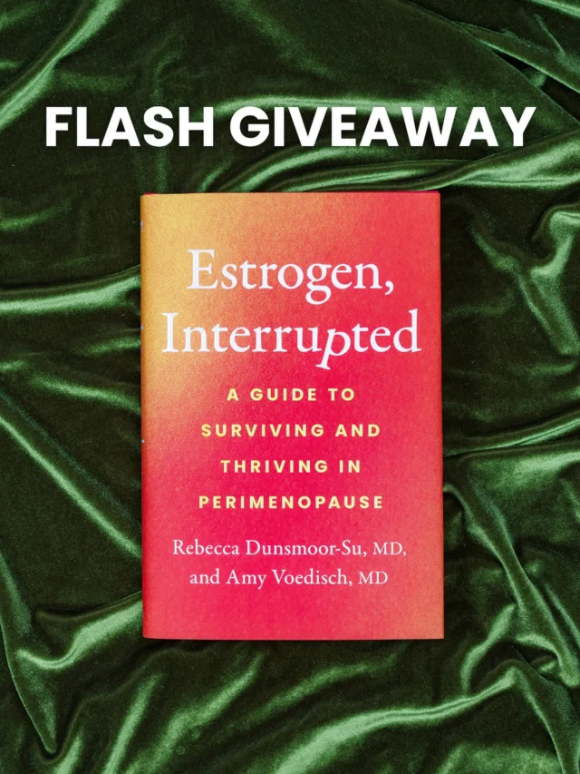 Did you know that September is Perimenopause Awareness Month?We have you covered with the ultimate guide you need to understand this critically misunderstood phase of women’s lives.Five lucky winners will get a hardcover copy of ESTROGEN, INTERRUPTED by Rebecca Dunsmoor-Su, MD & Amy Voedisch, MD. To enter:Follow @flatiron_books and @ovary_activeTag a friend in the commentsNo purchase necessary. Open only to legal residents of the 50 United States and D.C. who are age 18 or older and of the legal age of majority. Entry period begins at  9:00 a.m. Eastern Time (ET) on September 24, 2026 and continues through 11:59 p.m. ET on September 27, 2026. Void where prohibited. For full Official Rules, visit https://read.macmillan.com/fib/eipamsweeps-tc/. Sponsored by Flatiron Books, 120 Broadway, New York, NY 10271. The Sweepstakes is in no way sponsored, endorsed or administered by, or associated with, Instagram.