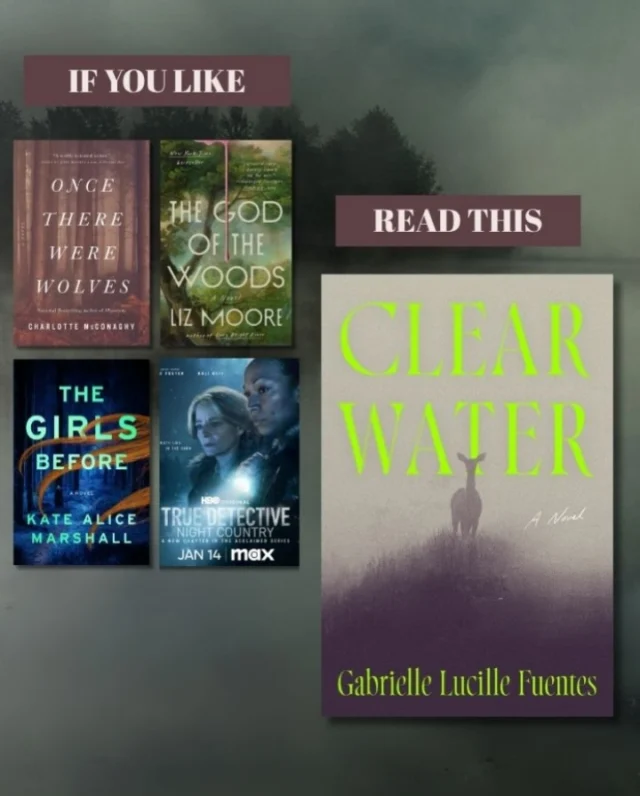 Do you like literary mysteries with a speculative edge? Then you need to add CLEAR WATER to you TBR now!Pick up your copy on November 3rd wherever you buy books! 📚✨